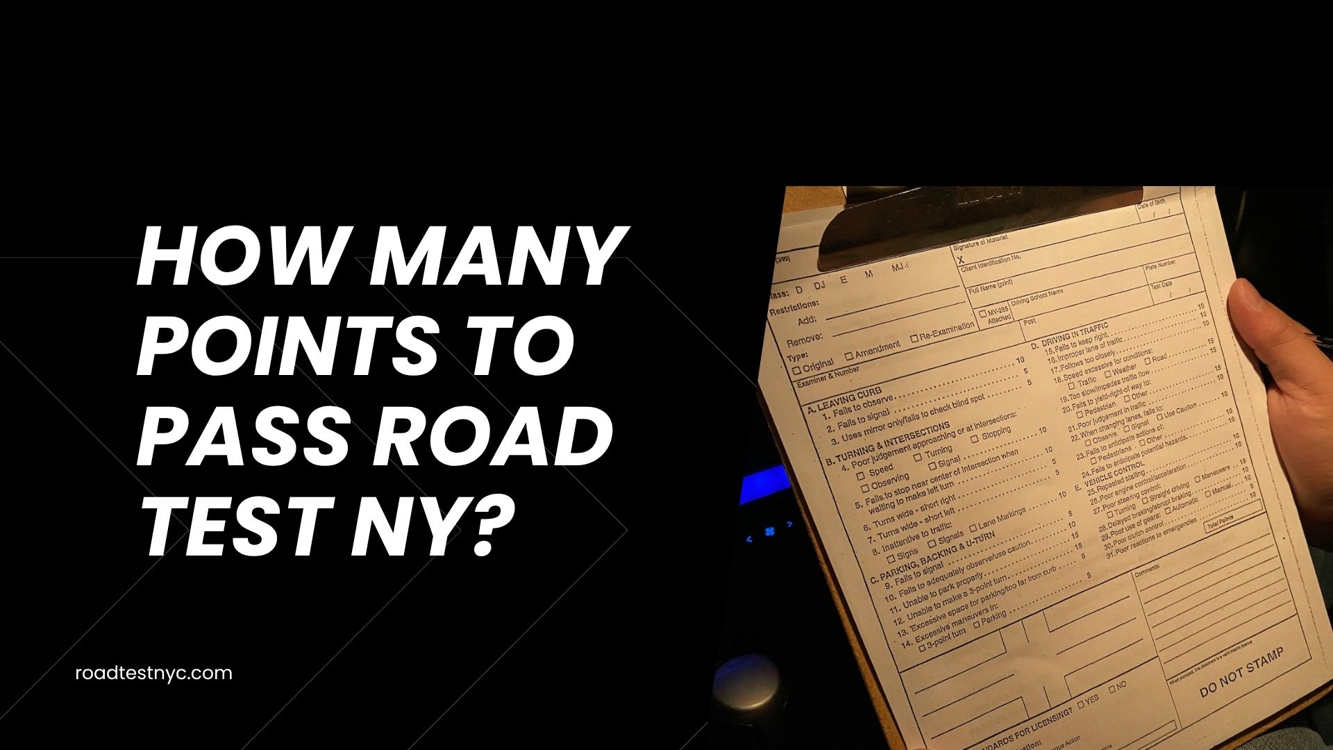 How Many Points to Pass Road Test NY? 2025 Scoring Guide