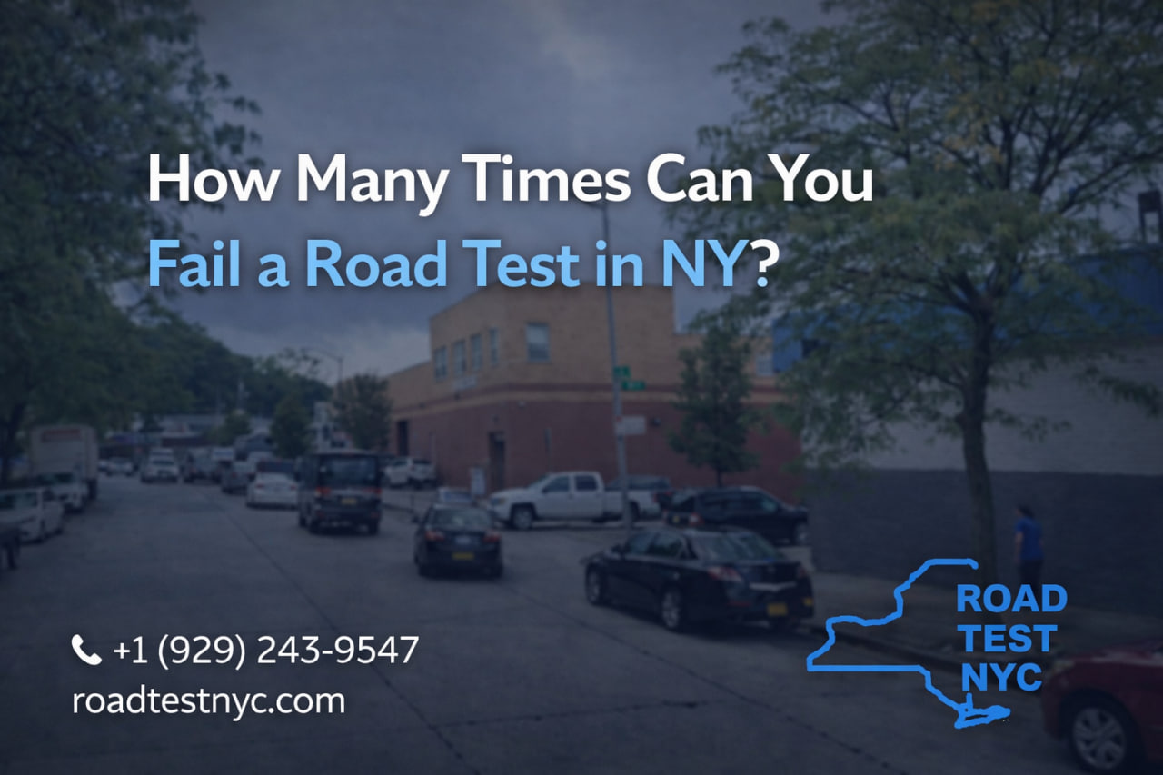 ¿Cuántas veces se puede suspender el examen práctico de conducir en Nueva York?